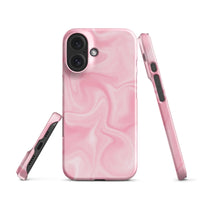 iPhone® Snap Case - Pattern - Marble - Pink Style 2 - Glossy - iPhone 16