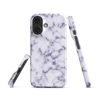 iPhone® Snap Case - Pattern - Marble - Purple Style 1 - Glossy - iPhone 16