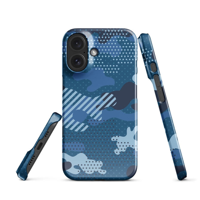 iPhone® Snap Case - Pattern - Water Camo 1 - Glossy - iPhone 16