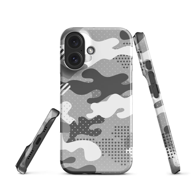 iPhone® Snap Case - Pattern - Winter Camo 1 - Glossy - iPhone 16