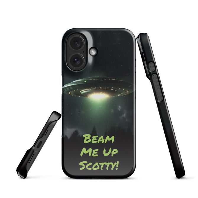 iPhone® Snap Case - Space - Alien UFO Style 1 - Glossy - iPhone 16