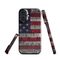 iPhone® Snap Case - USA - Flag Style 3 - Glossy - iPhone 16