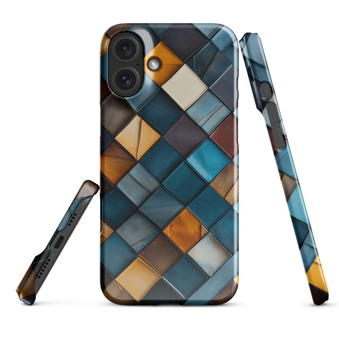 iPhone® Snap Case - Abstract - Geometric Style 3 - Glossy - iPhone 16 Plus