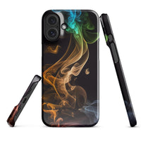 iPhone® Snap Case - Abstract - Smoke Style 2 - Glossy - iPhone 16 Plus