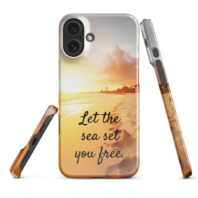 iPhone® Snap Case - Nature - Beach Style 1 - Glossy - iPhone 16 Plus