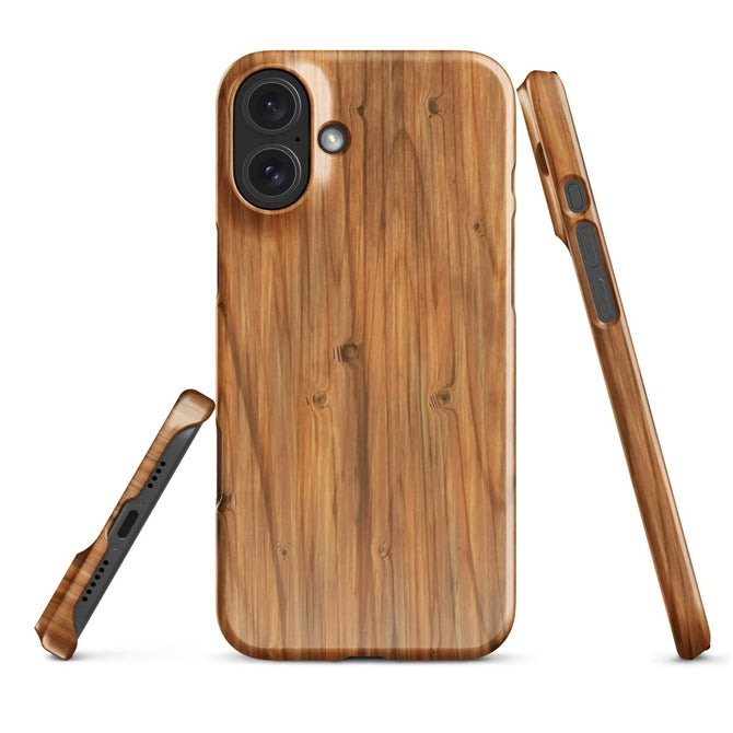 iPhone® Snap Case - Nature - Wood 1 - Glossy - iPhone 16 Plus