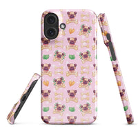 iPhone® Snap Case - Pattern - Dog 1 Pink - Glossy - iPhone 16 Plus