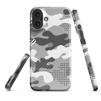 iPhone® Snap Case - Pattern - Winter Camo 1 - Glossy - iPhone 16 Plus