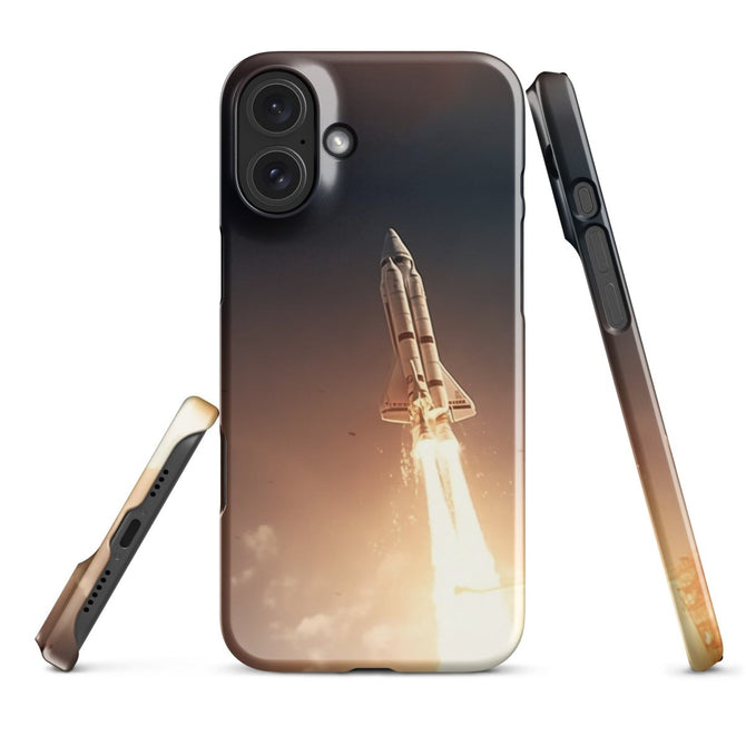 iPhone® Snap Case - Transportation (Air) - Rocket Style 1 - Glossy - iPhone 16 Plus