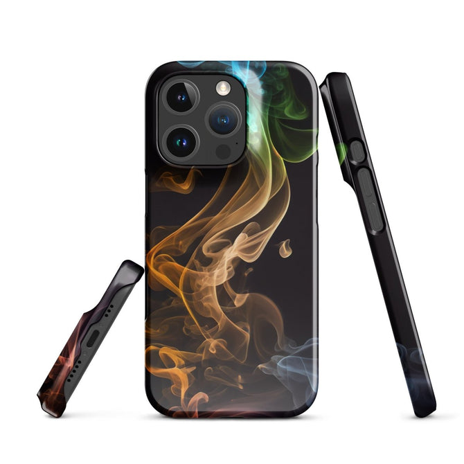 iPhone® Snap Case - Abstract - Smoke Style 2 - Glossy - iPhone 16 Pro