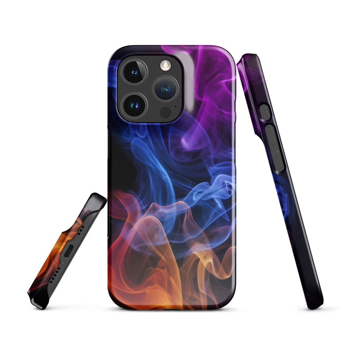 iPhone® Snap Case - Abstract - Smoke Style 4 - Glossy - iPhone 16 Pro