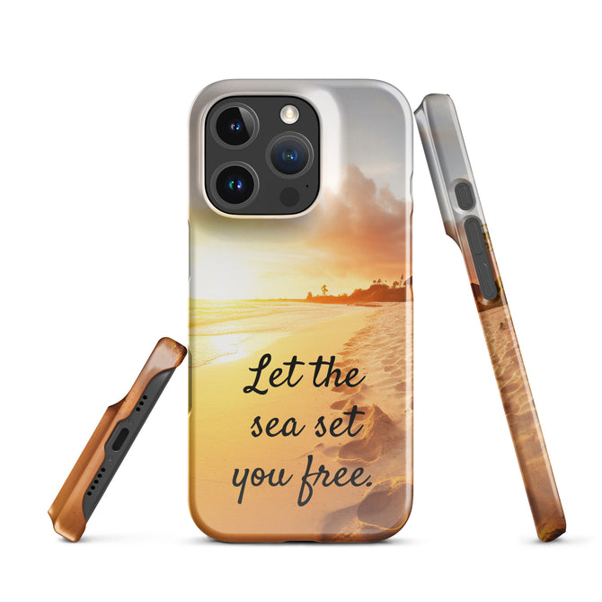 iPhone® Snap Case - Nature - Beach Style 1 - Glossy - iPhone 16 Pro