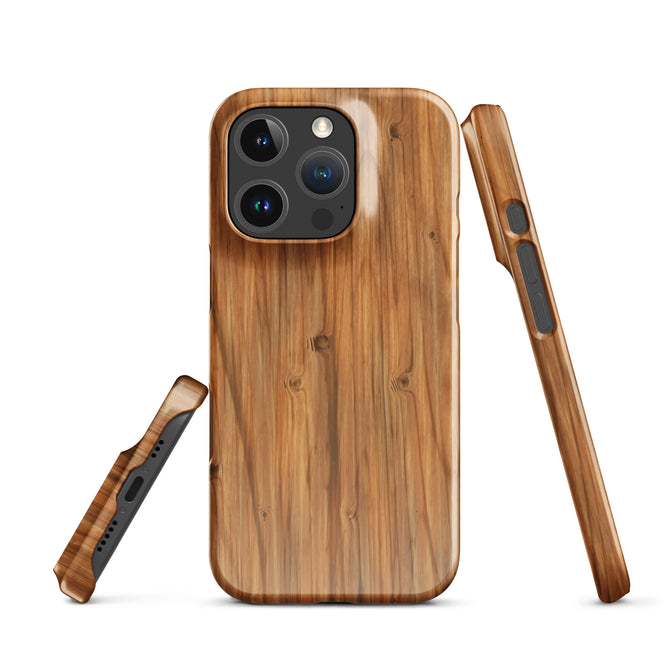 iPhone® Snap Case - Nature - Wood 1 - Glossy - iPhone 16 Pro