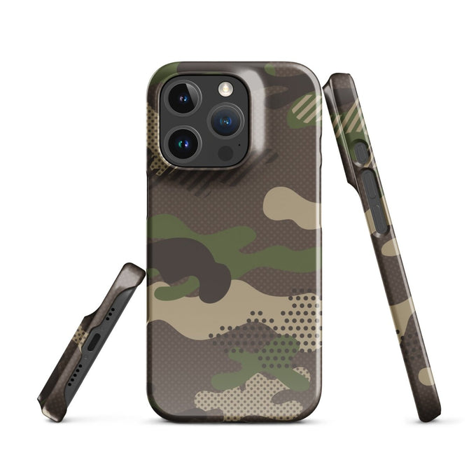 iPhone® Snap Case - Pattern - Forest Camo 1 - Glossy - iPhone 16 Pro