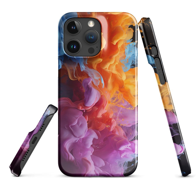 iPhone® Snap Case - Abstract - Smoke Style 6 - Glossy - iPhone 16 Pro Max