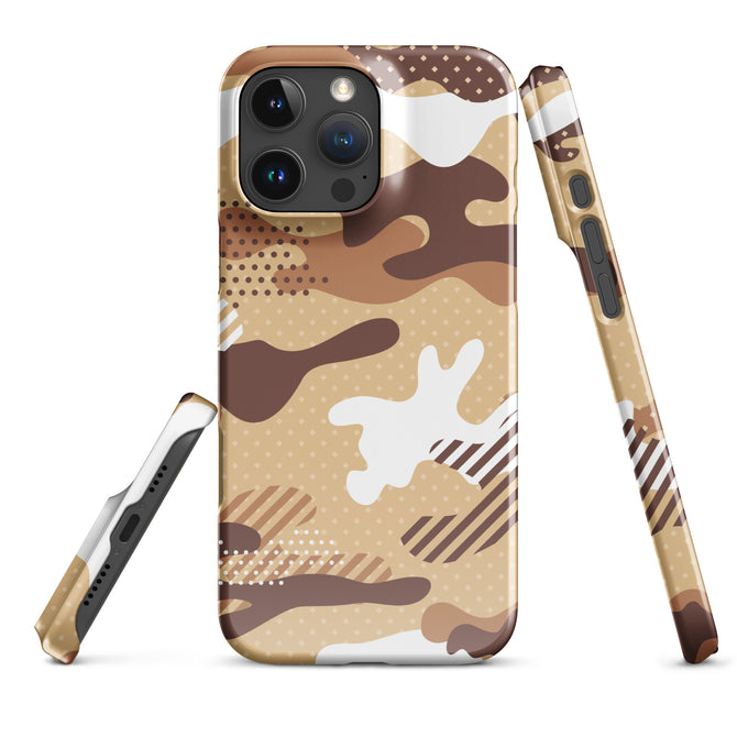 iPhone® Snap Case - Pattern - Desert Camo 1 - Glossy - iPhone 16 Pro Max