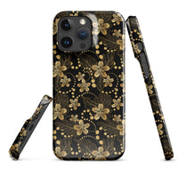 iPhone® Snap Case - Pattern - Floral Gold 1 - Glossy - iPhone 16 Pro Max