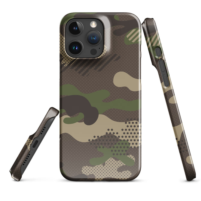 iPhone® Snap Case - Pattern - Forest Camo 1 - Glossy - iPhone 16 Pro Max