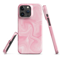 iPhone® Snap Case - Pattern - Marble - Pink Style 2 - Glossy - iPhone 16 Pro Max