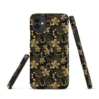 iPhone® Snap Case - Pattern - Floral Gold 1 - Matte - iPhone 11