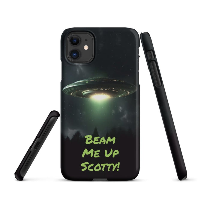 iPhone® Snap Case - Space - Alien UFO Style 1 - Matte - iPhone 11