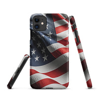 iPhone® Snap Case - USA - Flag Style 1 - Matte - iPhone 11