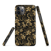 iPhone® Snap Case - Pattern - Floral Gold 1 - Matte - iPhone 11 Pro