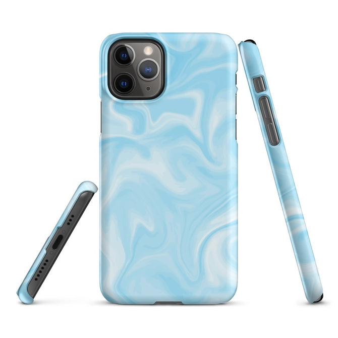 iPhone® Snap Case - Pattern - Marble - Blue Style 1 - Matte - iPhone 11 Pro