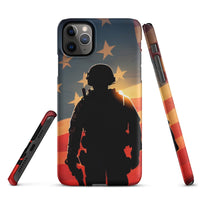 iPhone® Snap Case - Military - Marine USA Flag Style 1 - Matte - iPhone 11 Pro Max