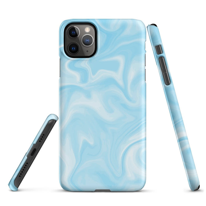 iPhone® Snap Case - Pattern - Marble - Blue Style 1 - Matte - iPhone 11 Pro Max