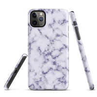 iPhone® Snap Case - Pattern - Marble - Purple Style 1 - Matte - iPhone 11 Pro Max