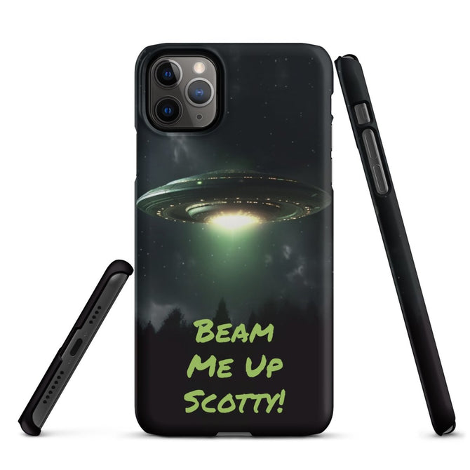 iPhone® Snap Case - Space - Alien UFO Style 1 - Matte - iPhone 11 Pro Max