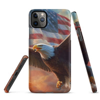 iPhone® Snap Case - USA - Eagle Flag Style 1 - Matte - iPhone 11 Pro Max