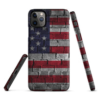 iPhone® Snap Case - USA - Flag Style 3 - Matte - iPhone 11 Pro Max