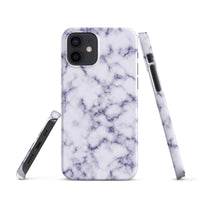 iPhone® Snap Case - Pattern - Marble - Purple Style 1 - Matte - iPhone 12