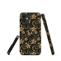 iPhone® Snap Case - Pattern - Floral Gold 1 - Matte - iPhone 12 Mini