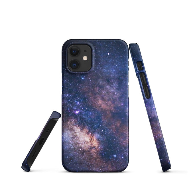 iPhone® Snap Case - Space - Stars/Galaxy Style 1 - Matte - iPhone 12 Mini