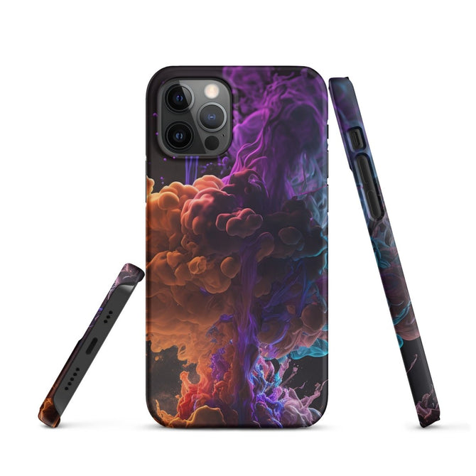 iPhone® Snap Case - Abstract - Smoke Style 1 - Matte - iPhone 12 Pro