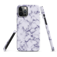 iPhone® Snap Case - Pattern - Marble - Purple Style 1 - Matte - iPhone 12 Pro Max