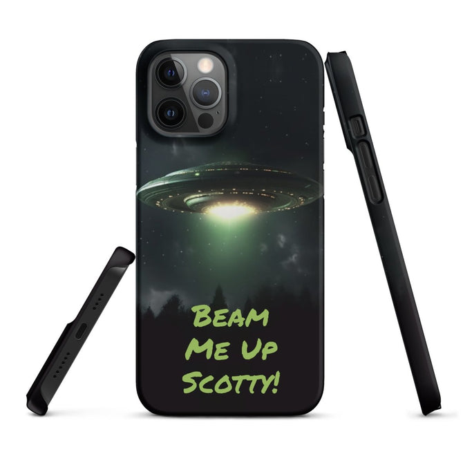 iPhone® Snap Case - Space - Alien UFO Style 1 - Matte - iPhone 12 Pro Max