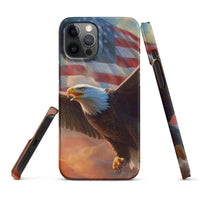 iPhone® Snap Case - USA - Eagle Flag Style 1 - Matte - iPhone 12 Pro Max