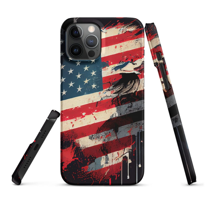 iPhone® Snap Case - USA - Flag Style 2 - Matte - iPhone 12 Pro Max