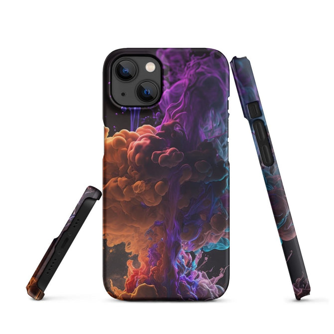 iPhone® Snap Case - Abstract - Smoke Style 1 - Matte - iPhone 13