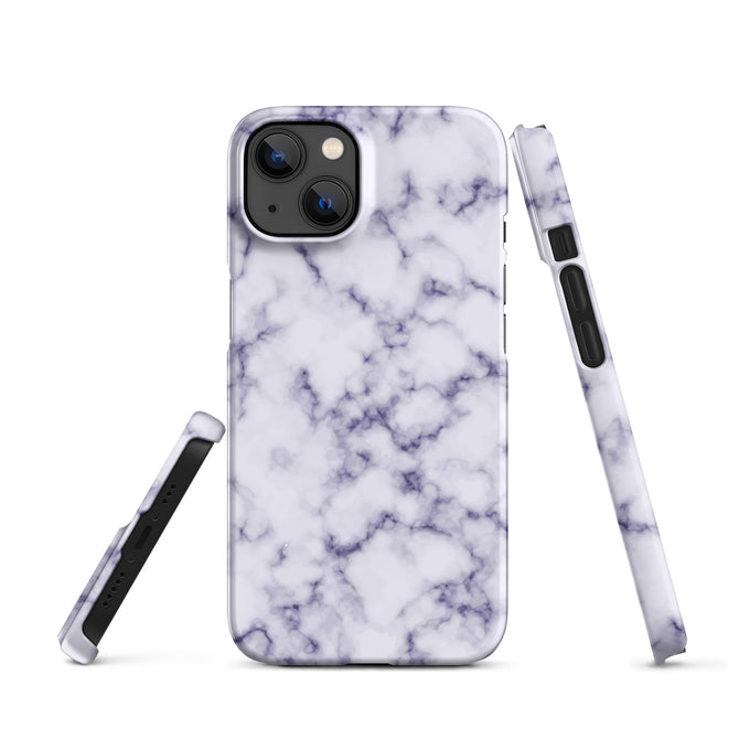 iPhone® Snap Case - Pattern - Marble - Purple Style 1 - Matte - iPhone 13