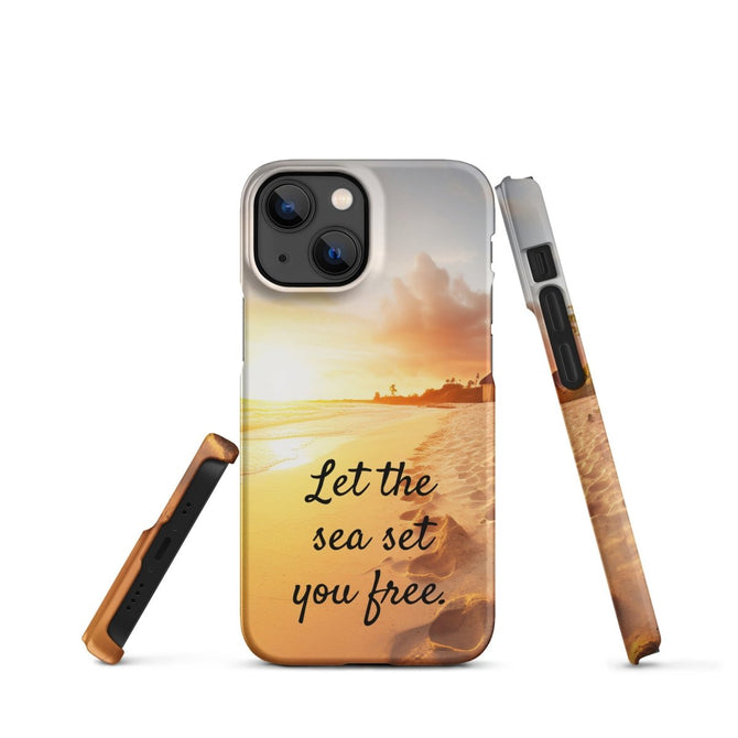 iPhone® Snap Case - Nature - Beach Style 1 - Matte - iPhone 13 Mini