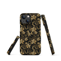 iPhone® Snap Case - Pattern - Floral Gold 1 - Matte - iPhone 13 Mini