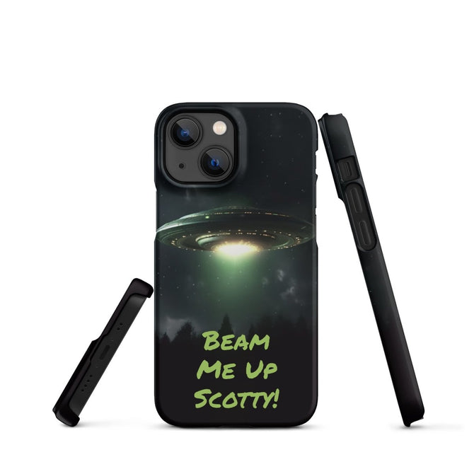 iPhone® Snap Case - Space - Alien UFO Style 1 - Matte - iPhone 13 Mini