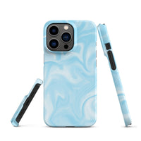 iPhone® Snap Case - Pattern - Marble - Blue Style 1 - Matte - iPhone 13 Pro