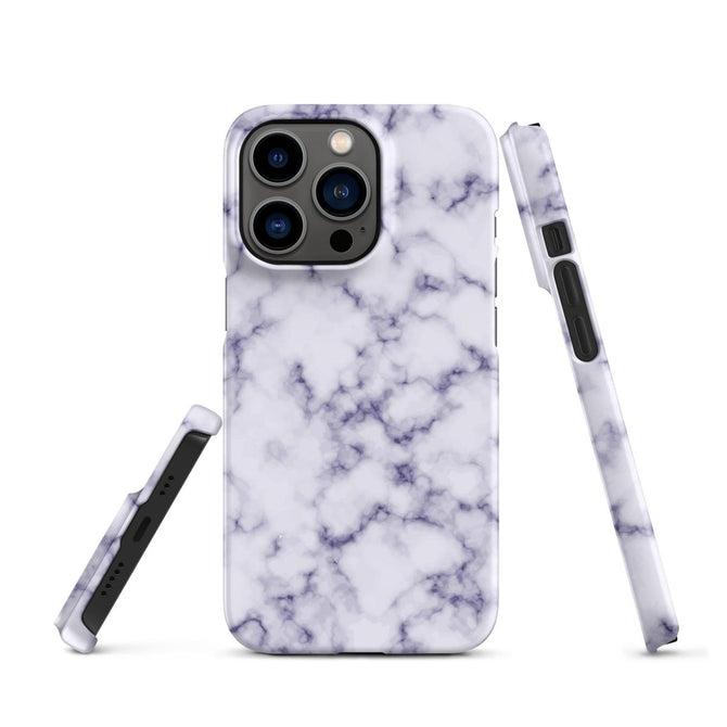 iPhone® Snap Case - Pattern - Marble - Purple Style 1 - Matte - iPhone 13 Pro