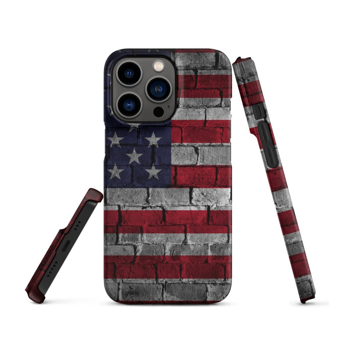 iPhone® Snap Case - USA - Flag Style 3 - Matte - iPhone 13 Pro